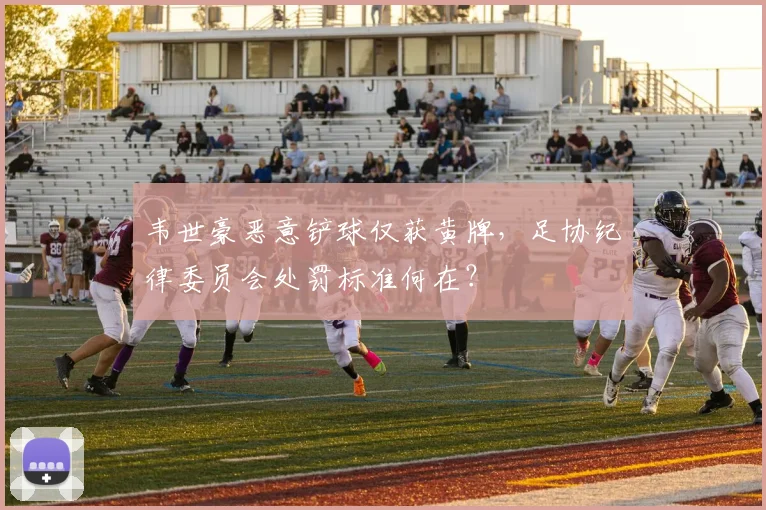 韦世豪恶意铲球仅获黄牌,足协纪律委员会处罚标准何在?